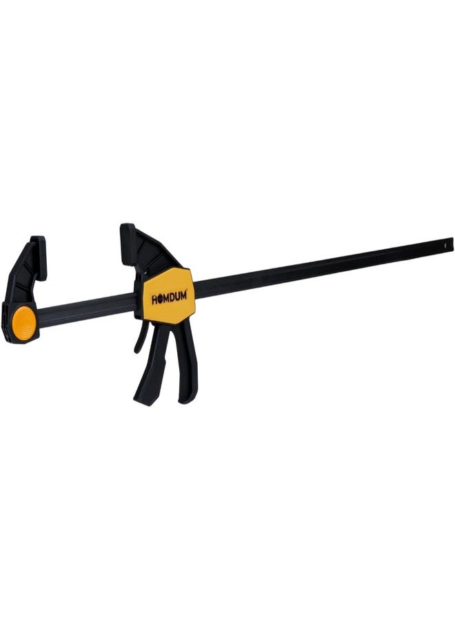 Homdum 24 inch Quick Grip Bar Clamp | One-Handed F-Type Ratchet | 600 x 65mm | Clamp Coupler for Larger Projects | Nylon Handle & Rubber Grip | Quick Bar Converter for Woodworking Pack of 2Pc - Image 2